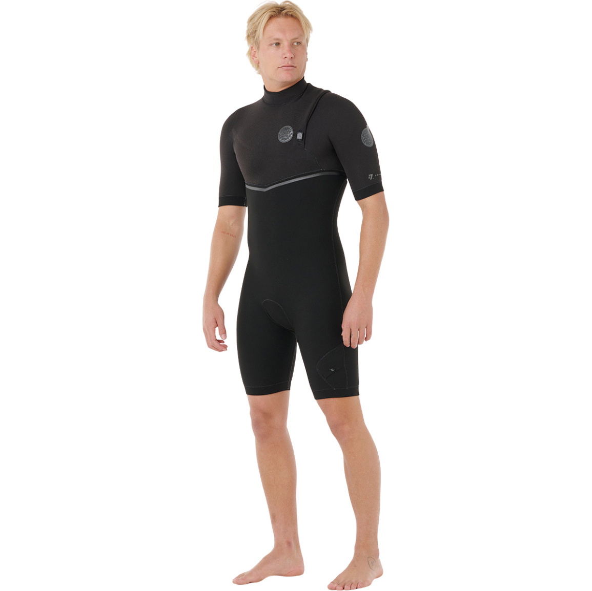 2026 Rip Curl M&auml;nner E-Bomb 2/2mm Zip-frei Shorty Neoprenanzug 124MSP - Black